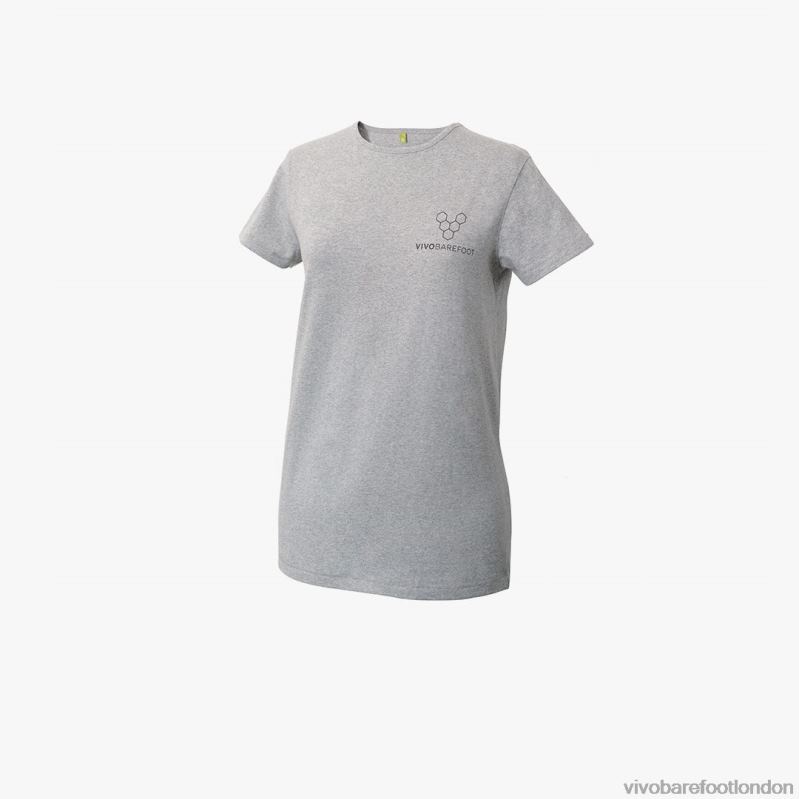 Rapanui T shirt Womens Grey 000VH121 Women Vivobarefoot Sale Grey